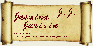 Jasmina Jurišin vizit kartica